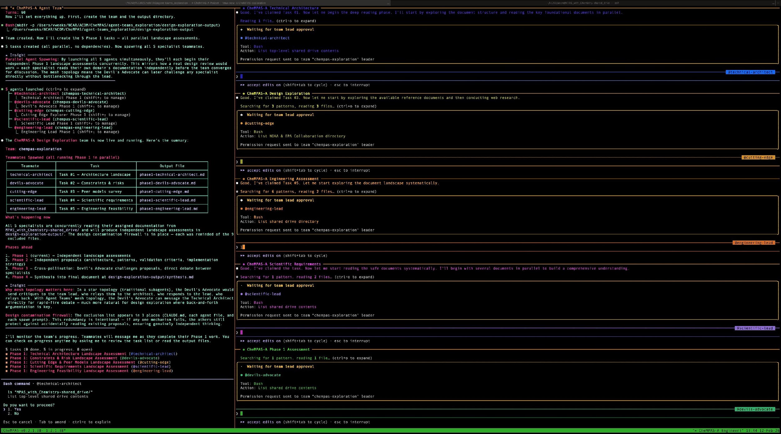 Multi-agent AI workflow — scientific agentic engineering in action